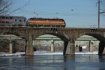 NJT 4636 heads over the Delaware River